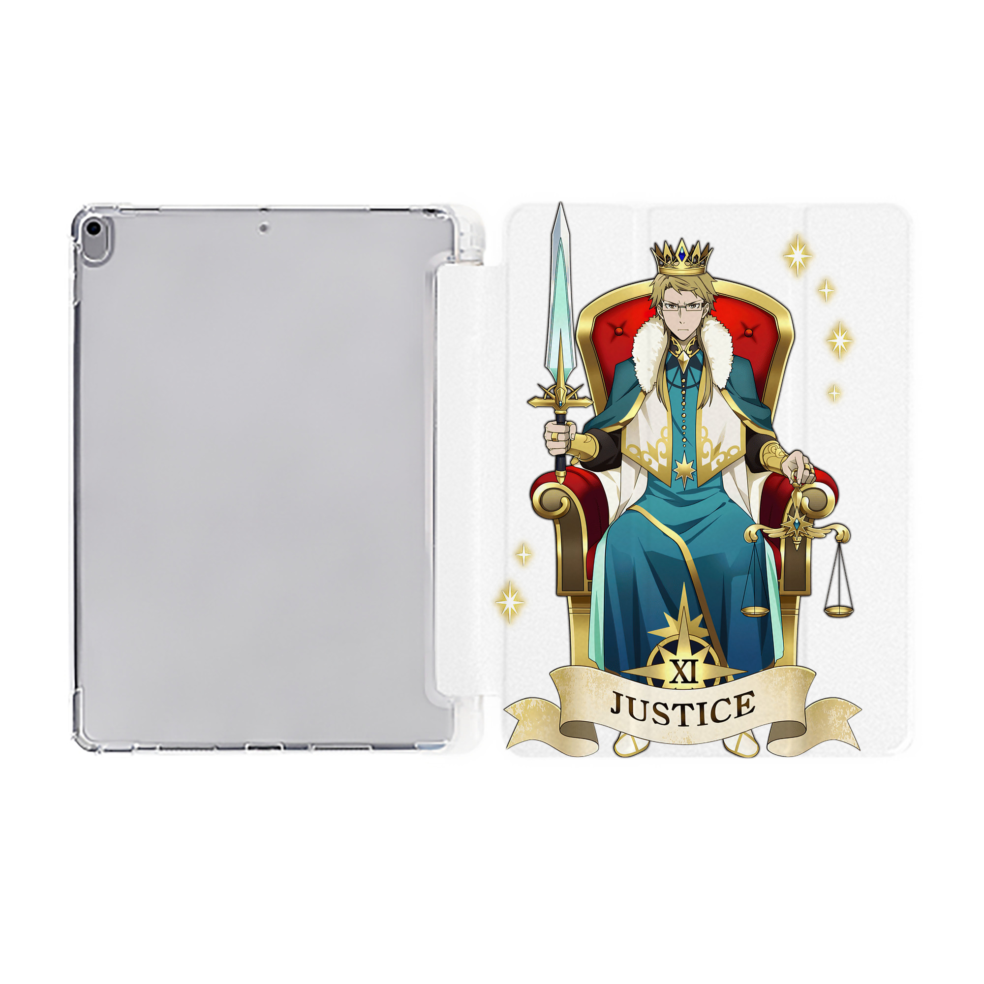 （画像用） 文豪ストレイドッグス Bungo Stray Dogs IPad ケース ペン収納付き 三つ折りスタンド PUレザー×シリコン 対応機種9.5/10.5/10.9インチ